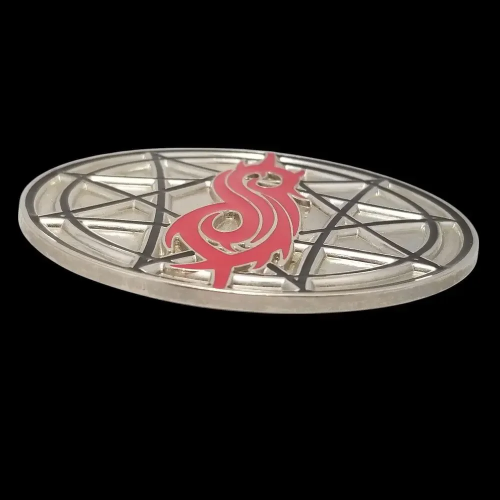 Vintage Belt Buckle Slipknot Logo Star Heavy Metal Band Music Des Moines Iowa‎